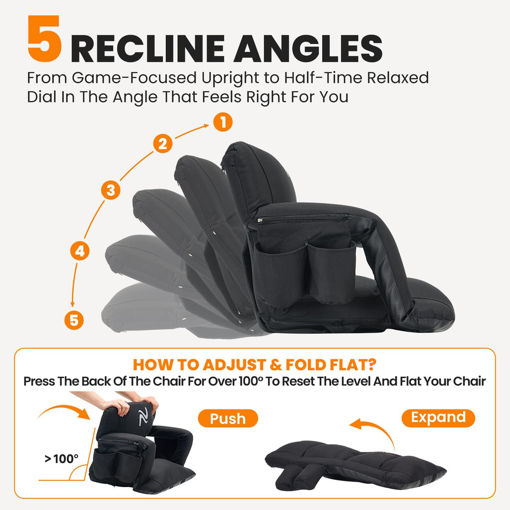 Extra Wide Padded Stadium Seats with Back Support B29613