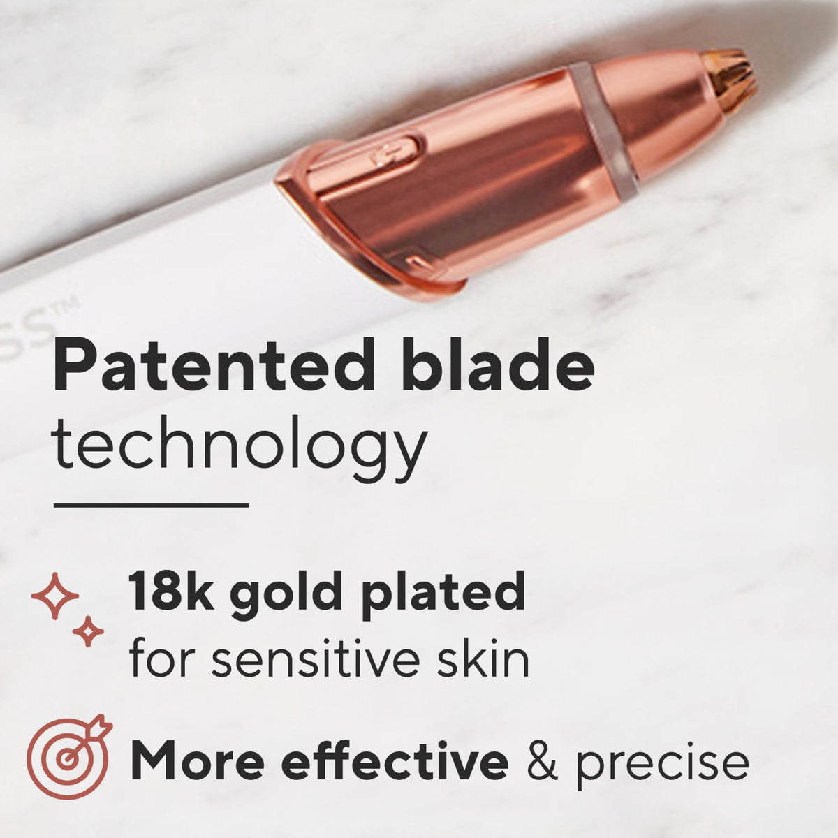 Electric Eyebrow Hair Remover with LED Light C7232