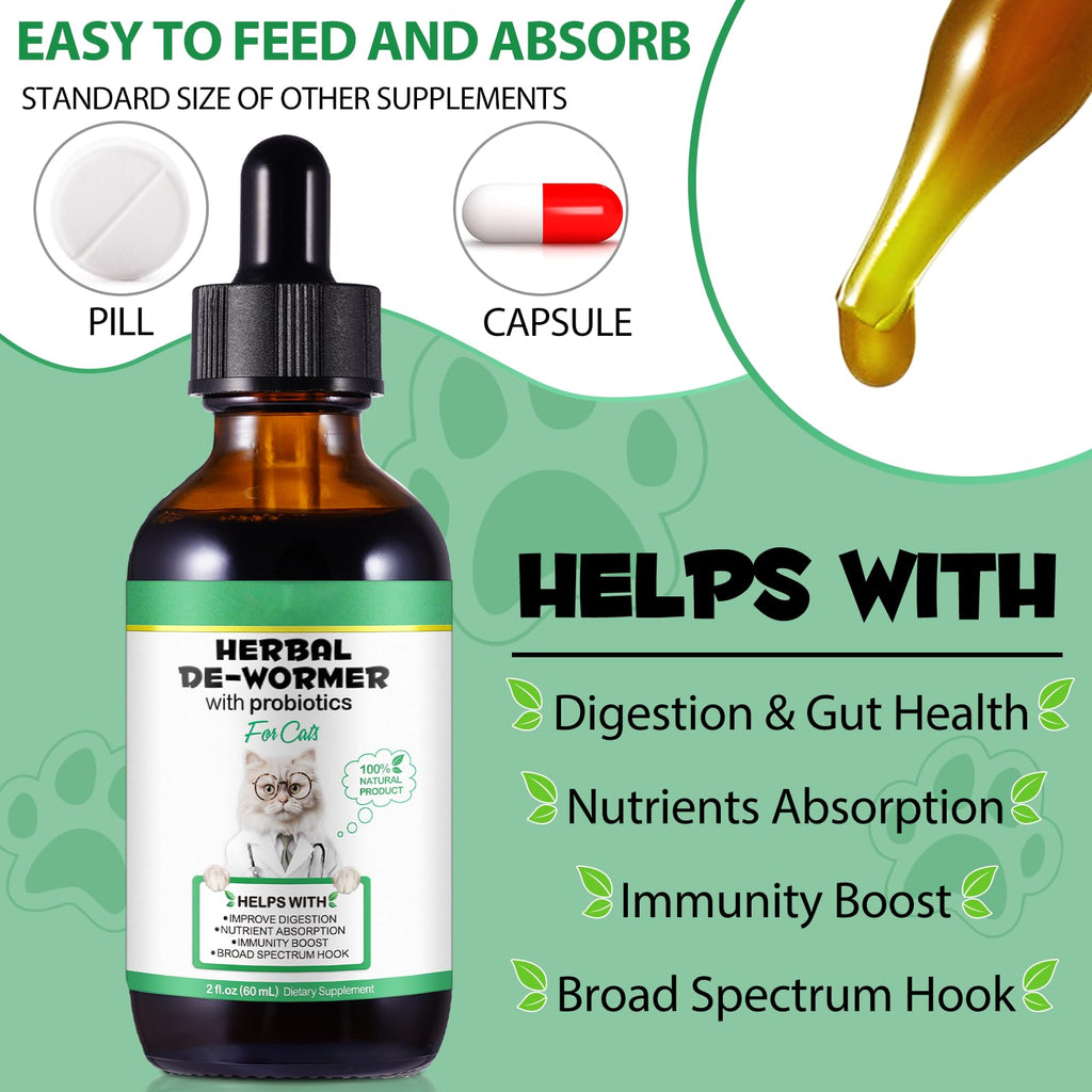 Cat Herbal Probiotics Digestive Supplement Drops 60ml N559