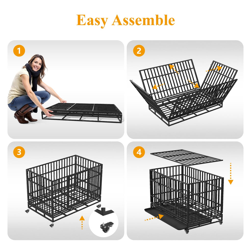 48 Inch Heavy Duty Dog Crates U802