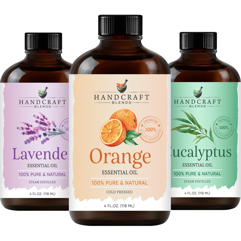 Sweet Orange Eucalyptus and Lavender Essential Oil 4 Fl. Oz Y263