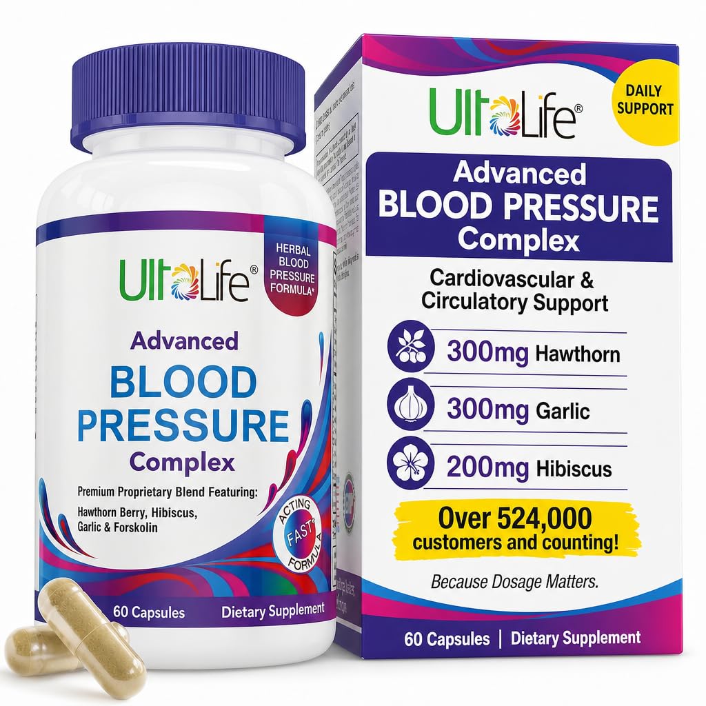 300mg Hawthorn 300mg Garlic 200mg Hibiscus 60 Vegetable Capsules U7739