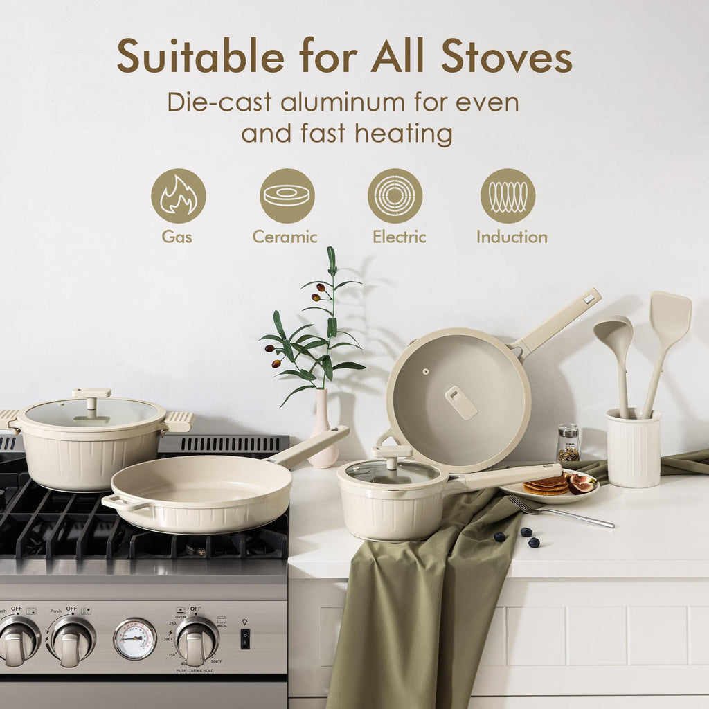 14 Pc Non Stick Ceramic Cookware Set K399734