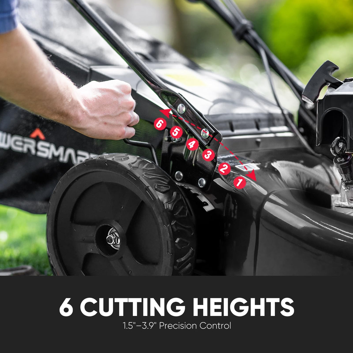 22-Inch Self Propelled Gas Lawn Mower, 170cc 4-Cycle OHV Engine H2953