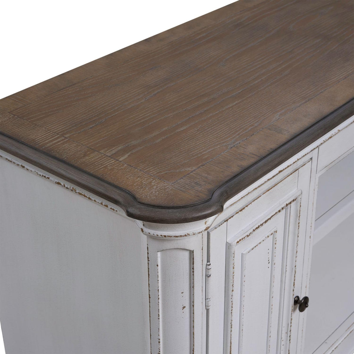 82 Inch Antique White TV Console A7490
