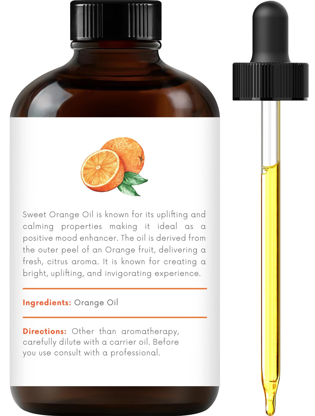 Sweet Orange Eucalyptus and Lavender Essential Oil 4 Fl. Oz Y263