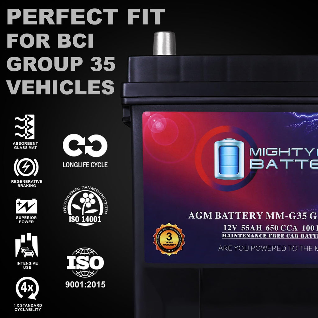 12V 55Ah AGM Replacement Battery R11386
