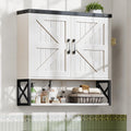 White Bathroom Wall Cabinet Z383