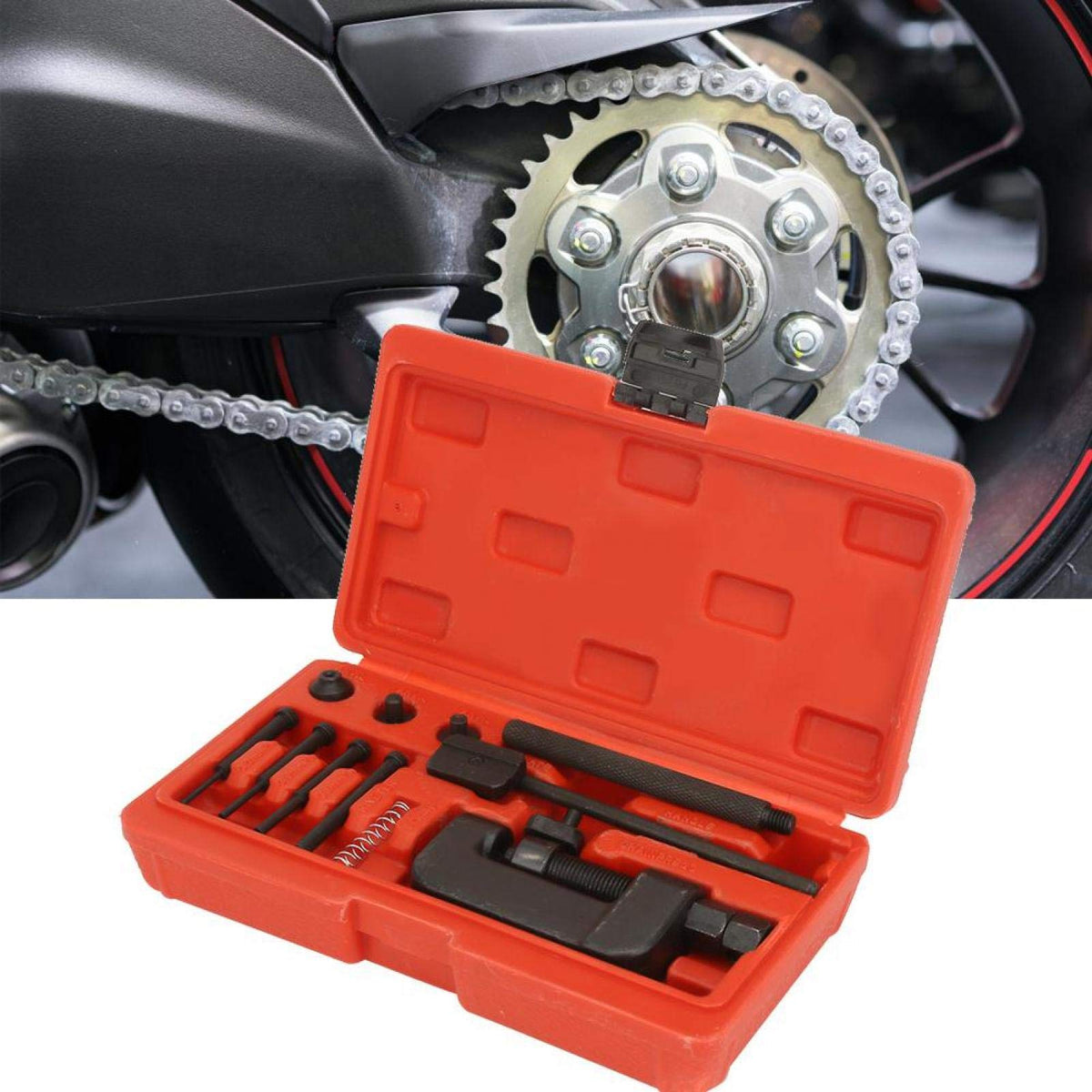 13 Pc Chain Breaker Tool Kit with Storage Case D1427