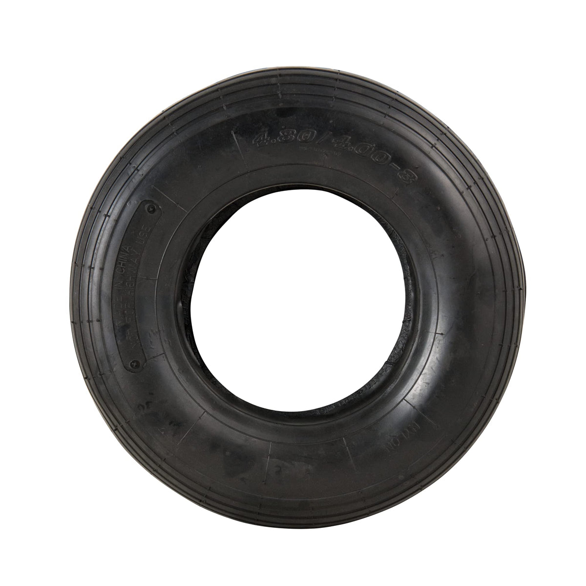 4.80/4.00-8" Ribbed Tread Pneumatic Tire and Inner Tube Set G11419