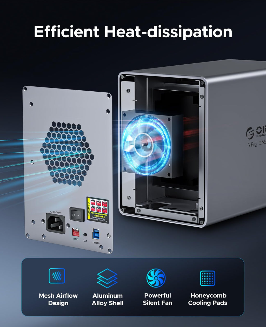 5 Bay HDD Enclosures H872