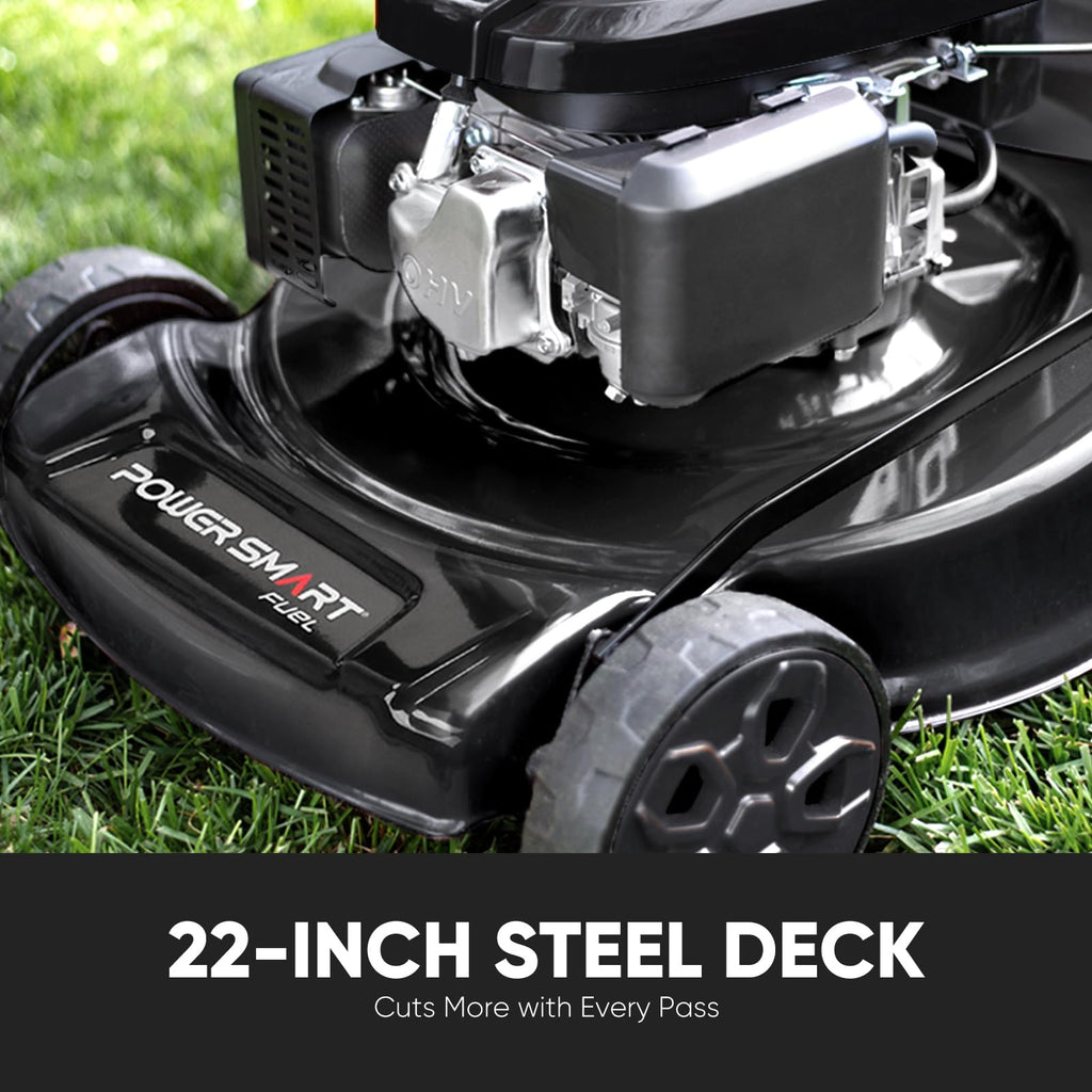 22-Inch Self Propelled Gas Lawn Mower, 170cc 4-Cycle OHV Engine H2953