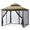 Black 10x10FT 4-Door Zipper Mosquito Netting M38834