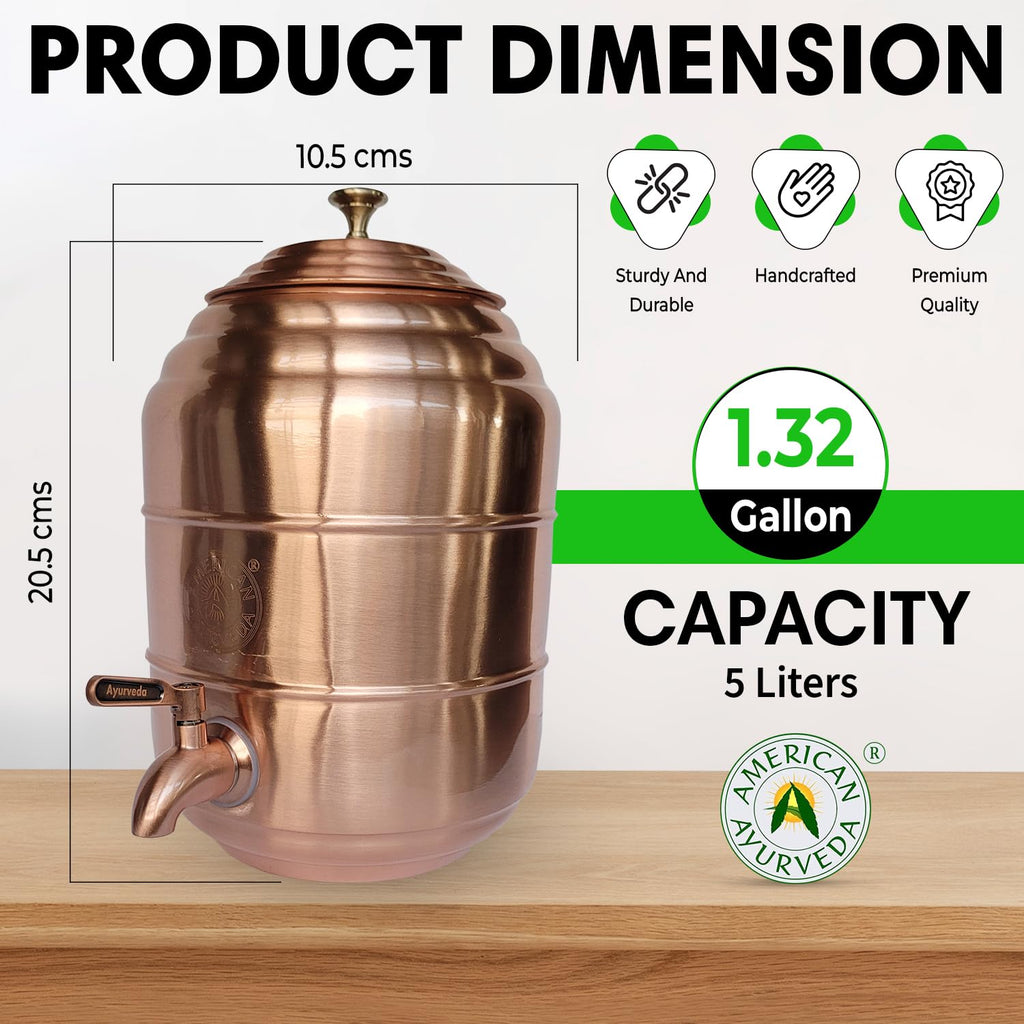 Pure Copper Water Dispenser 1.32 Gal B546686