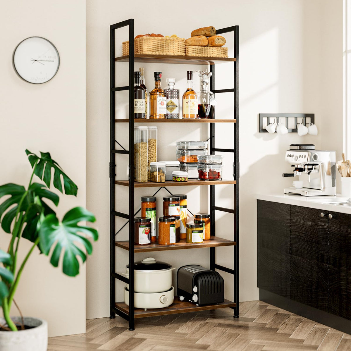 5 Tier Freestanding Bookshelf E8480