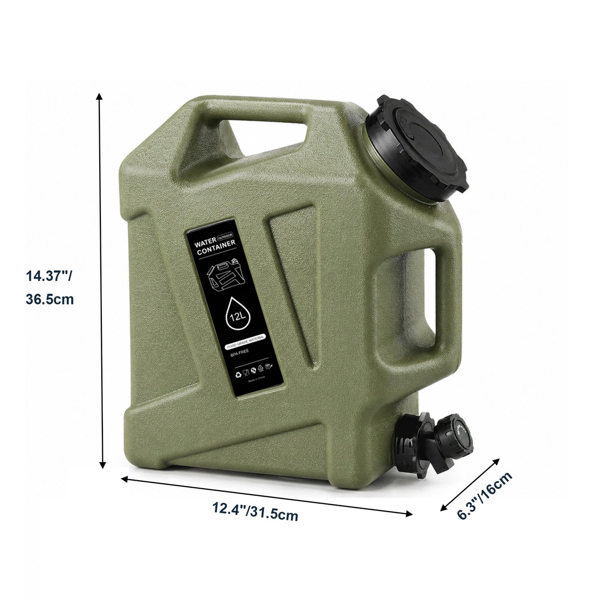 3.2 Gallon BPA Free Water Jug with Spigot B70594