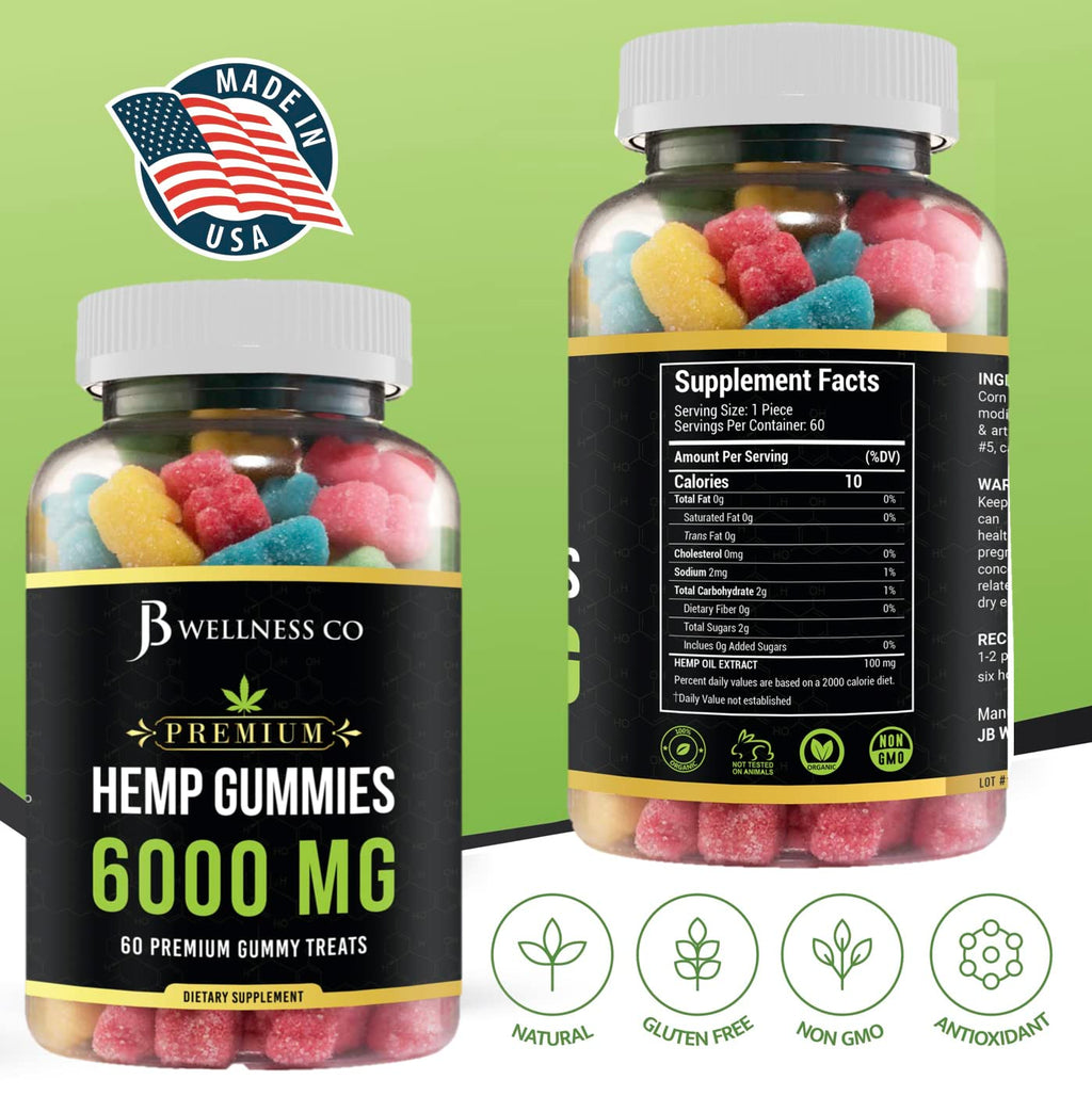 Hemp Gummies with Hemp Oil 2-Pack T174