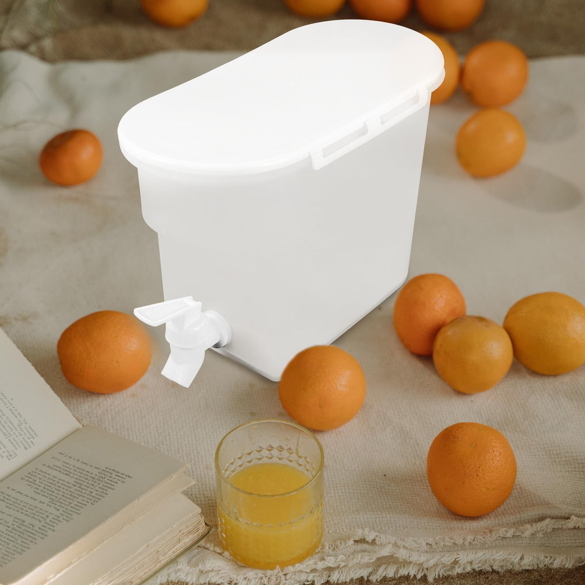 Water Jug with Faucet Heat Resistant PP Pitcher W528262
