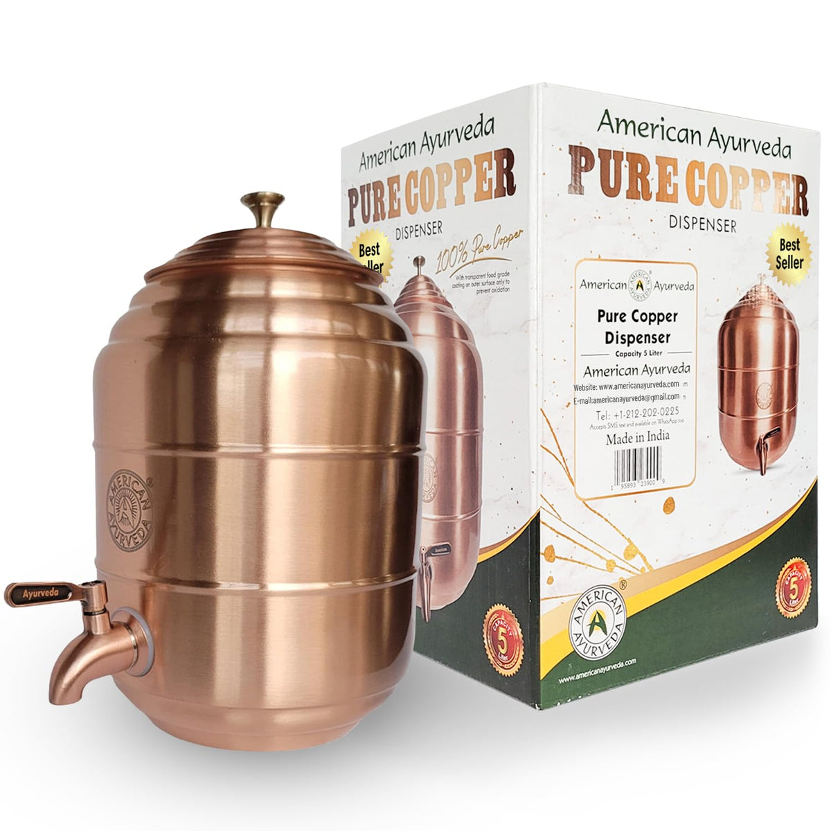 Pure Copper Water Dispenser 1.32 Gal B546686