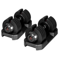 Adjustable Free Weights Dumbbells Set of 2, 52 lbs C7124