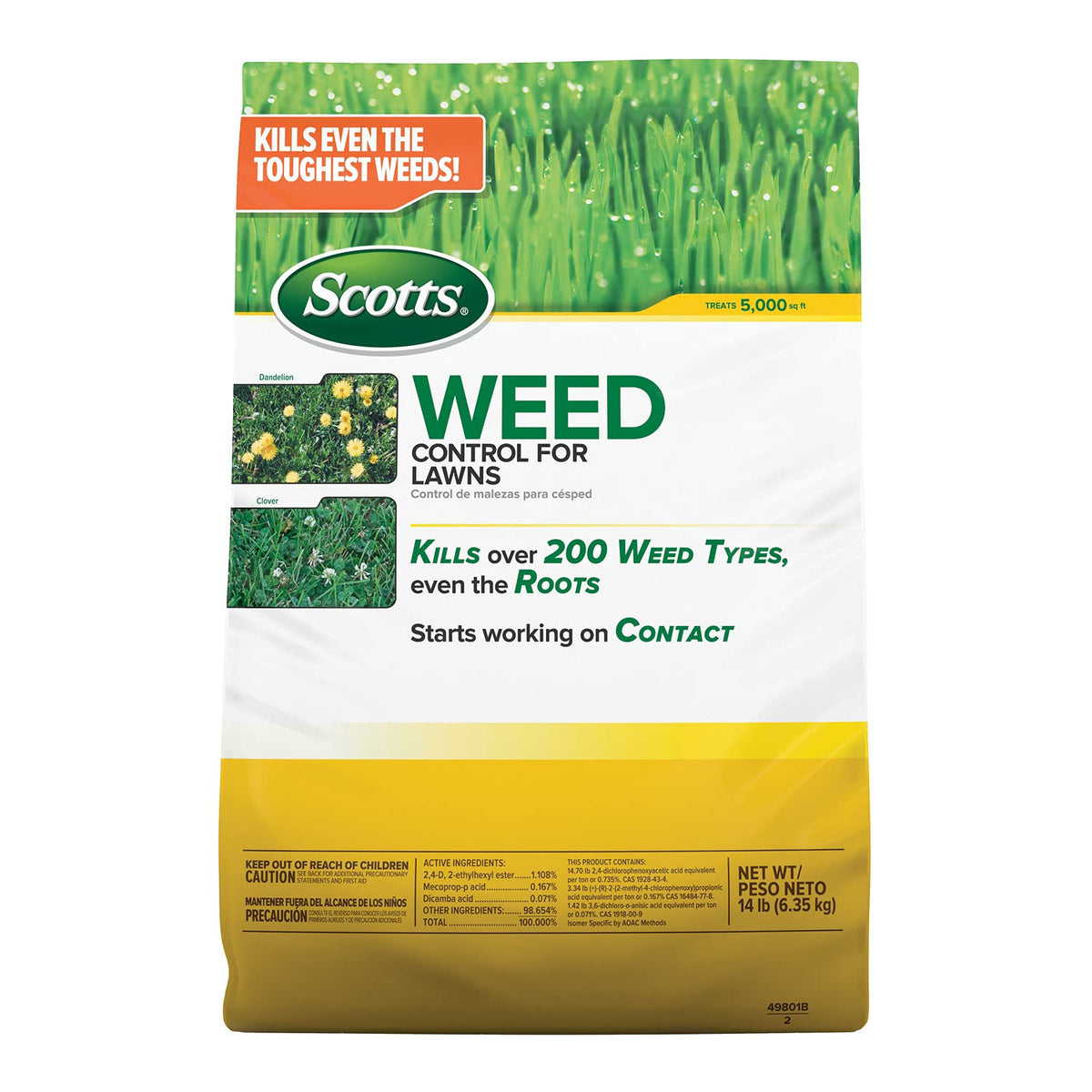 Weed Control for Lawns 14 lbs X4606