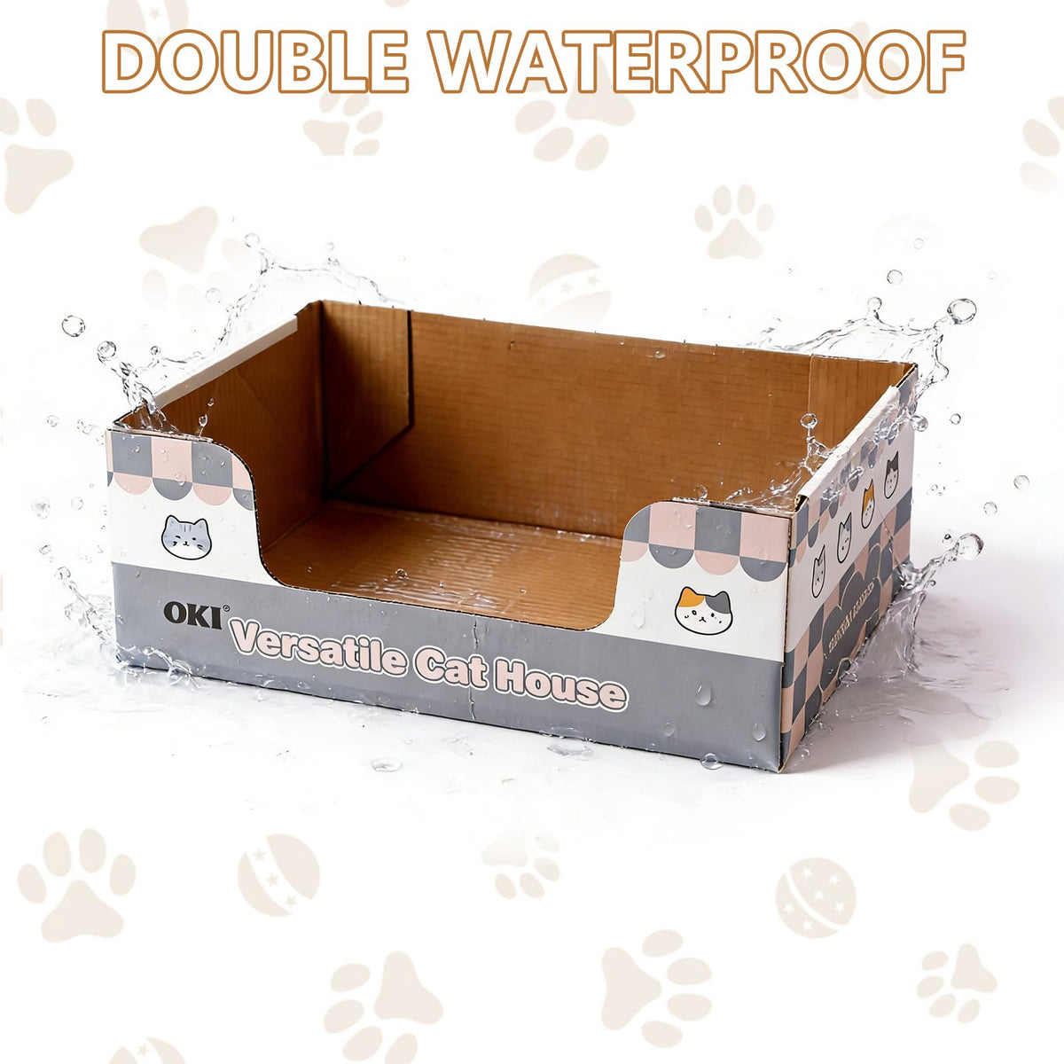 3-Pack Disposable Cat Litter Box with Scoop I27320