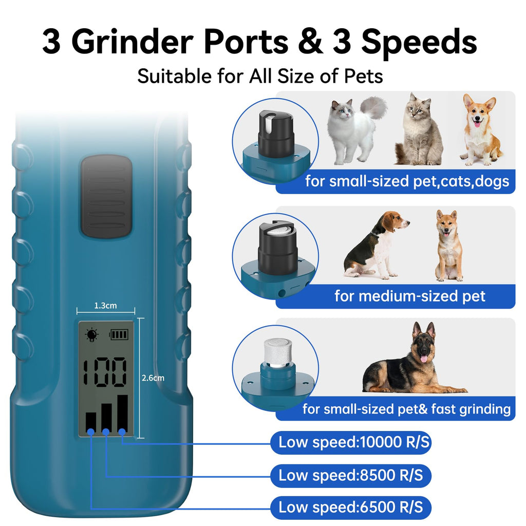 Dog Nail Grinder with LCD Display I799053