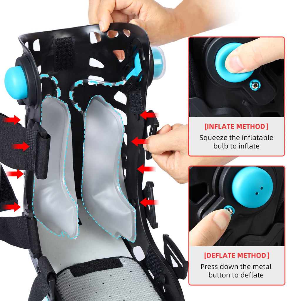 Black Medium Inflatable Walking Boot Y39549