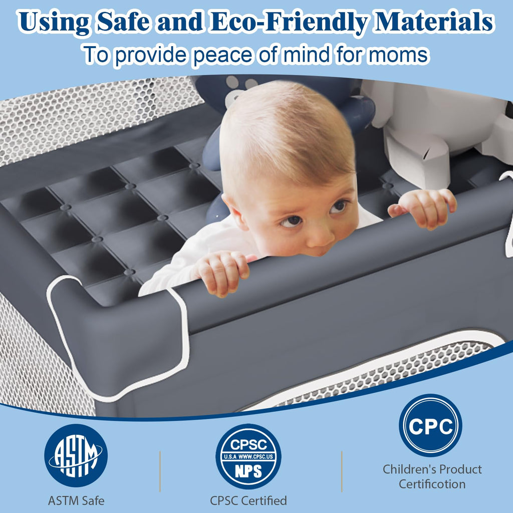 Small Playpen for Babies and Toddlers, 36"x36" Mesh E338298