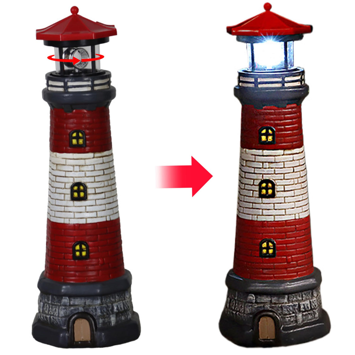 Waterproof Rotating LED Lighthouse Lamp Z61170