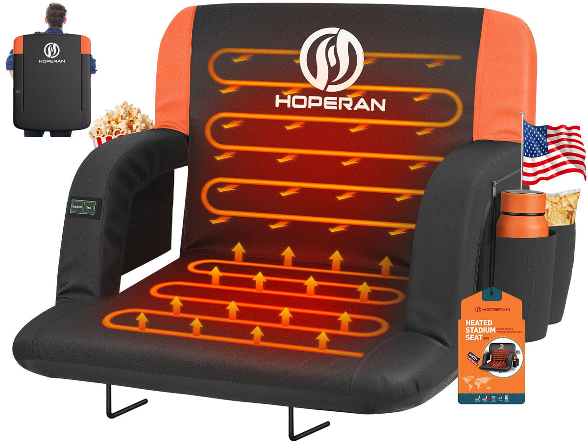 Heated Stadium Seats for Bleachers with Back Support K25089