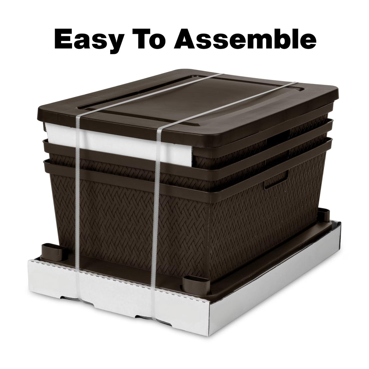 Wide 3 Drawer Plastic Storage Dresser V456270