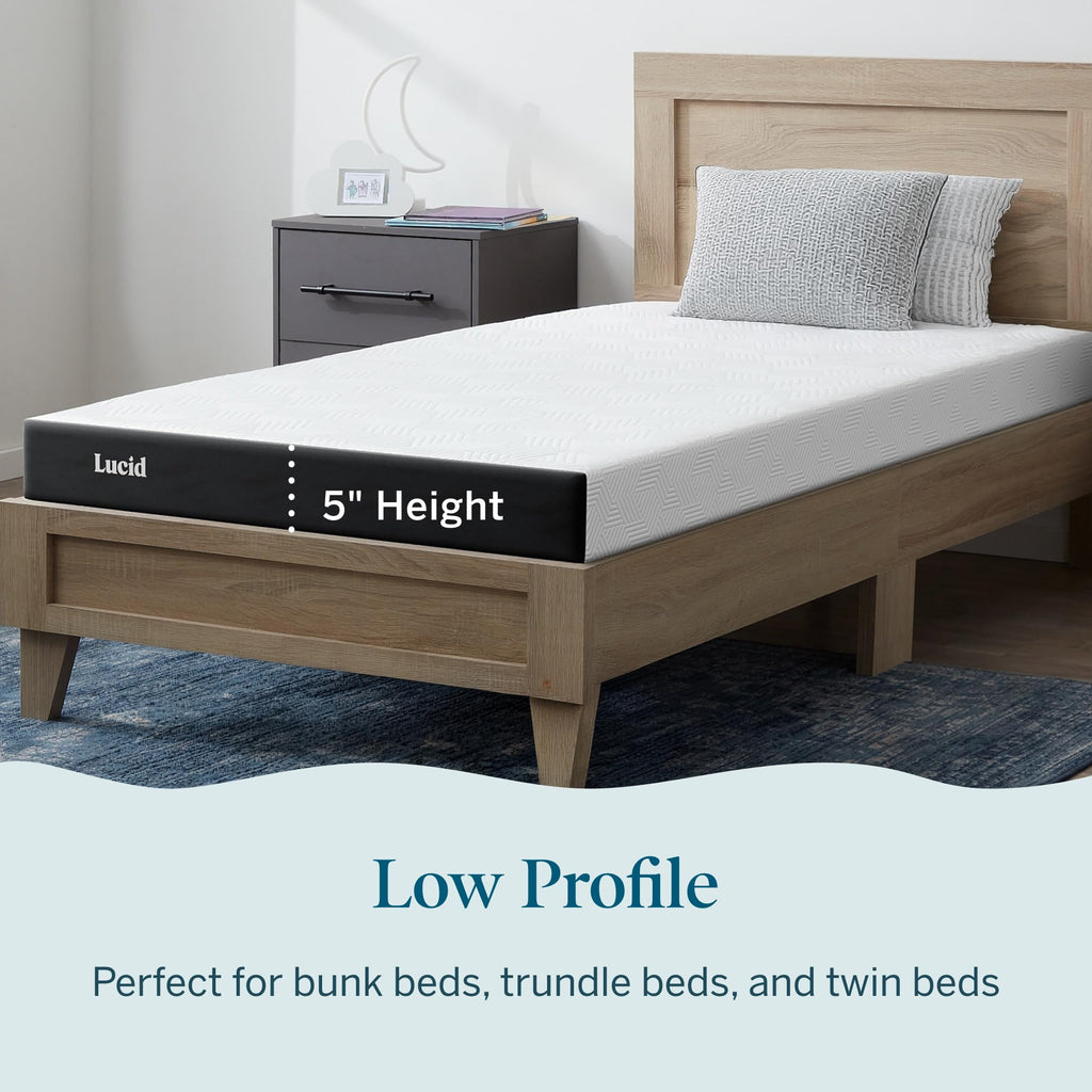 5" Firm Gel Memory Foam Mattress Twin Size X91091