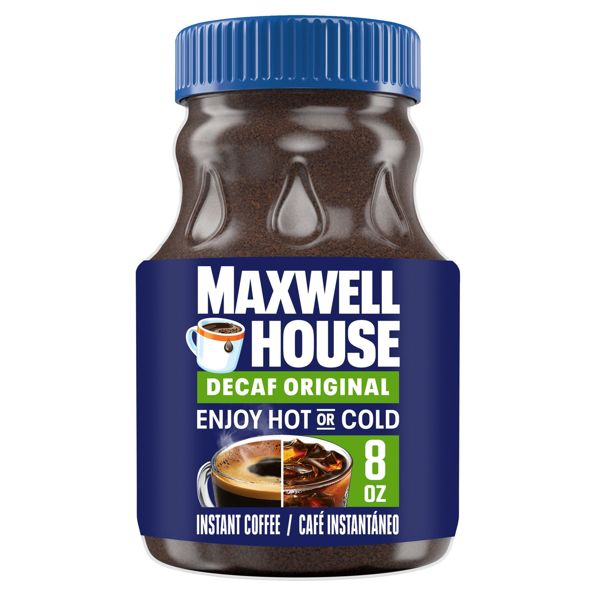 Instant Coffee, Original Roast Decaffeinated, 8 oz Jar X305