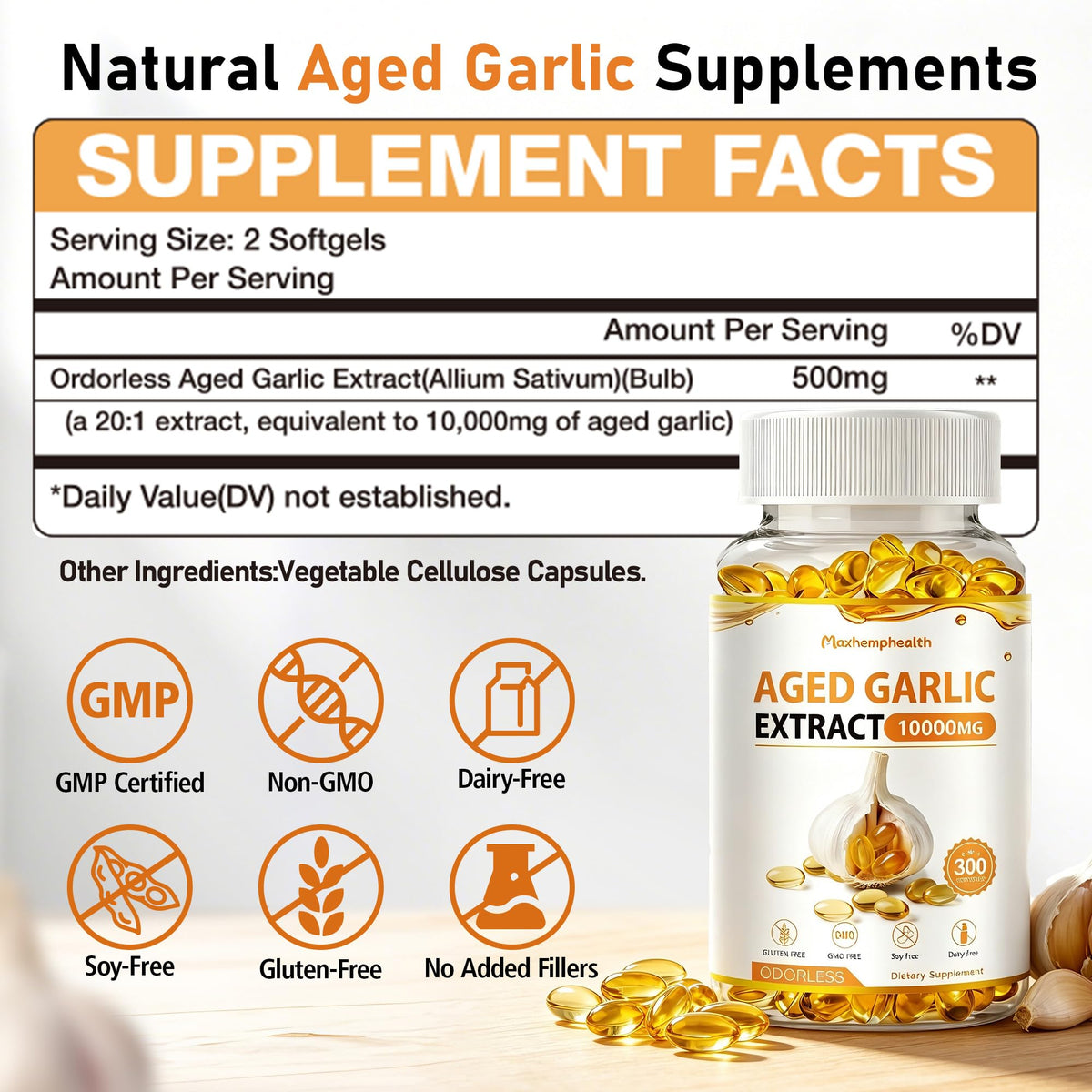 Aged Garlic Extract 300 Softgels Z383