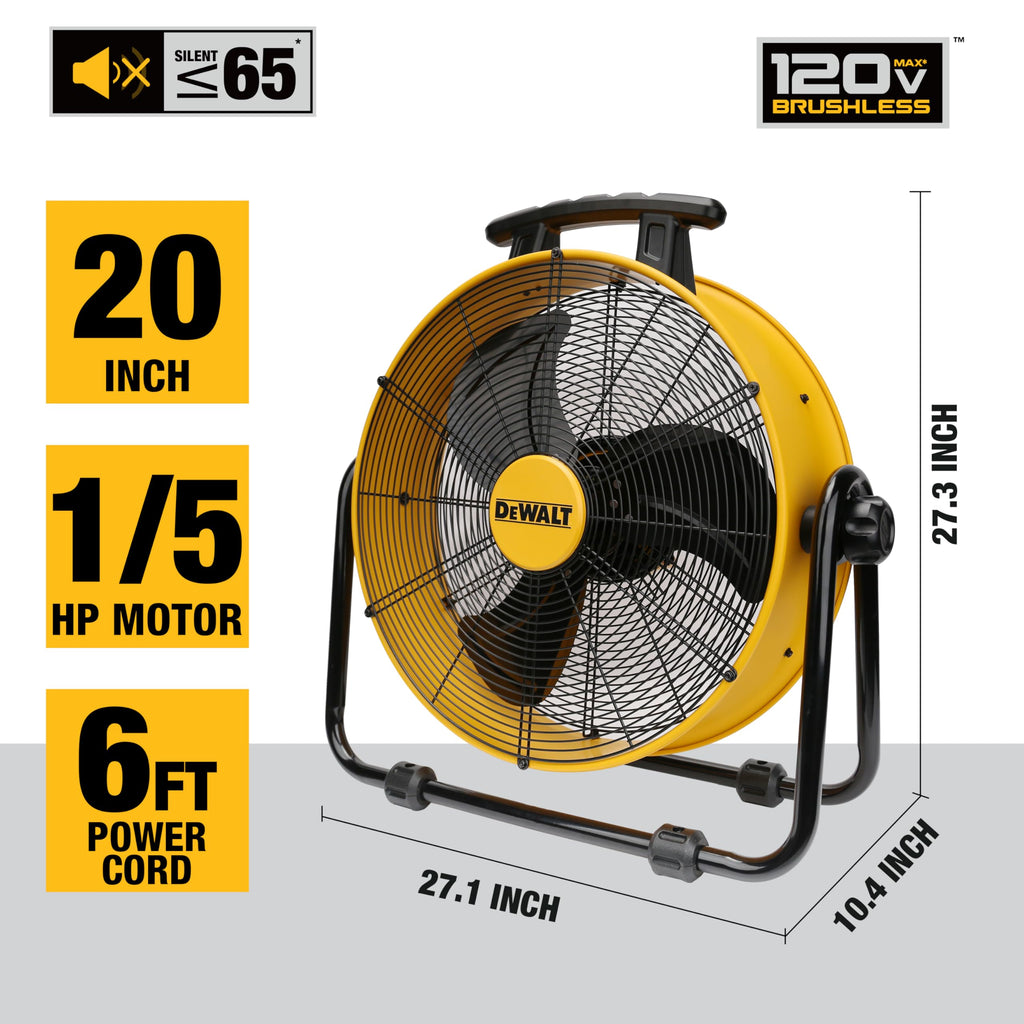 20 Inch Adjustable Tilting Drum Fan Q639