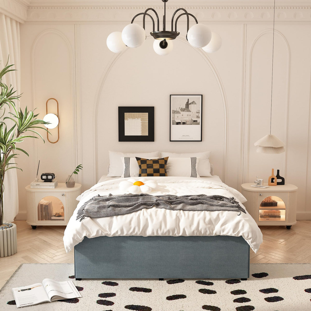 Queen Size 18 Inch Metal Bed Frame T9935