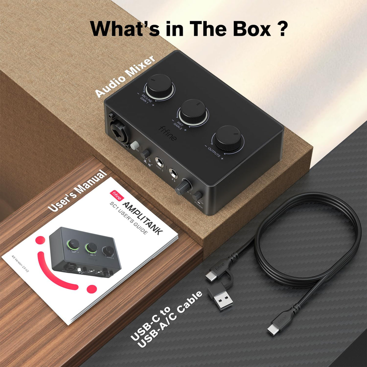 PC Audio Mixer with XLR, Monitor, 48V Phantom Power H207021