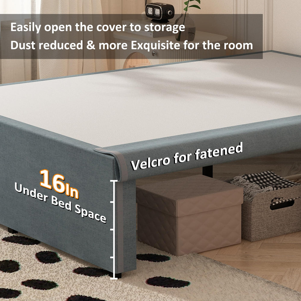 Queen Size 18 Inch Metal Bed Frame T9935