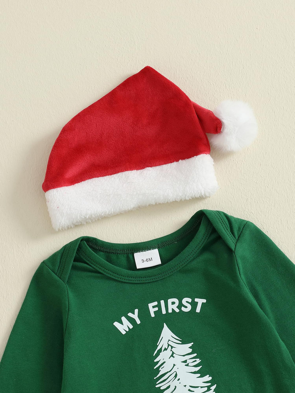 Christmas Baby Boy Outfit Newborn Romper Pant Headband H423