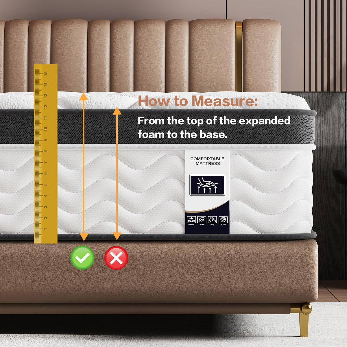 12 Inch Full Size Hybrid Mattress K456916