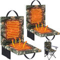 Heated Hunting Seat Cushion with Back Support, Wood Camo, 2 Pcs R768