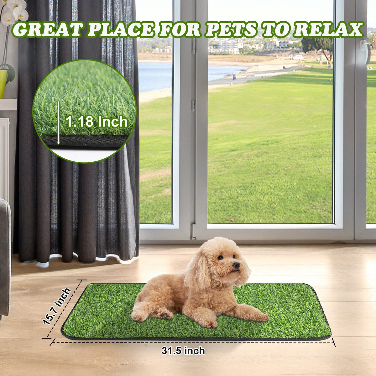 Washable Artificial Grass Mat K63988