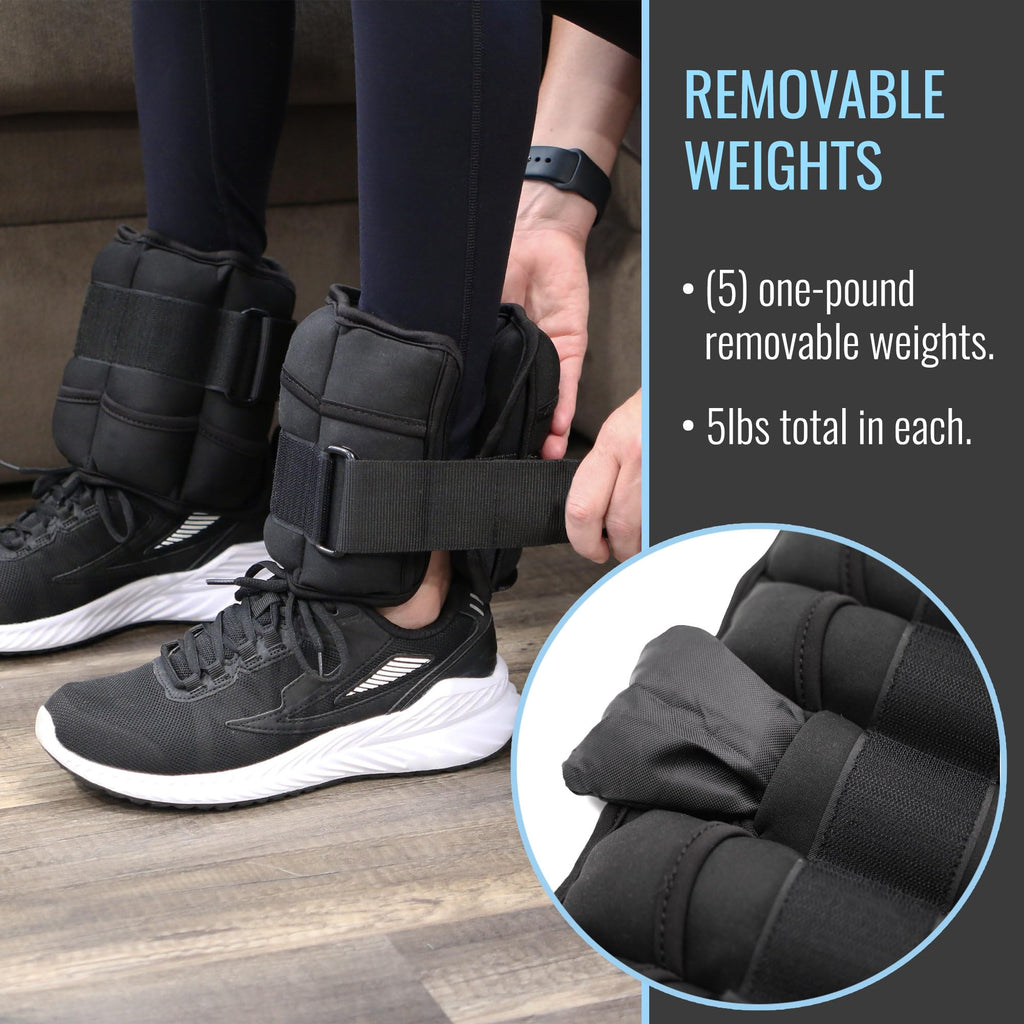 Adjustable Wrist or Ankle Weights, 2 X 5lbs V89824