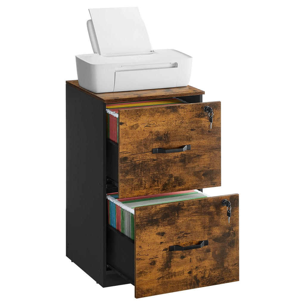 2 Drawer File Cabinet with Locks W1753