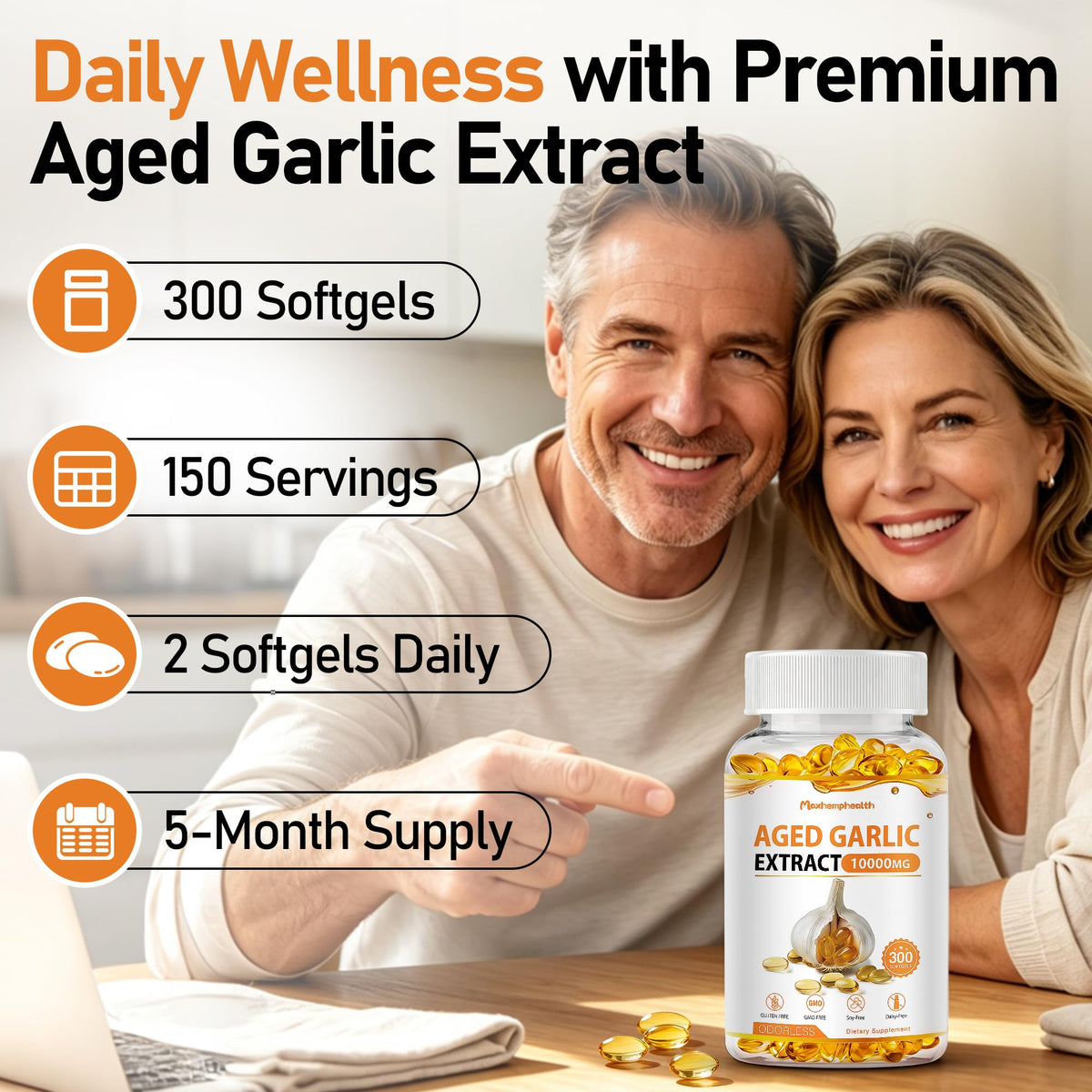 Aged Garlic Extract 300 Softgels Z383