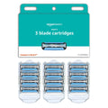 3-Blade Razor Refills with Dual Lubrication, 12 Cartridges T8661