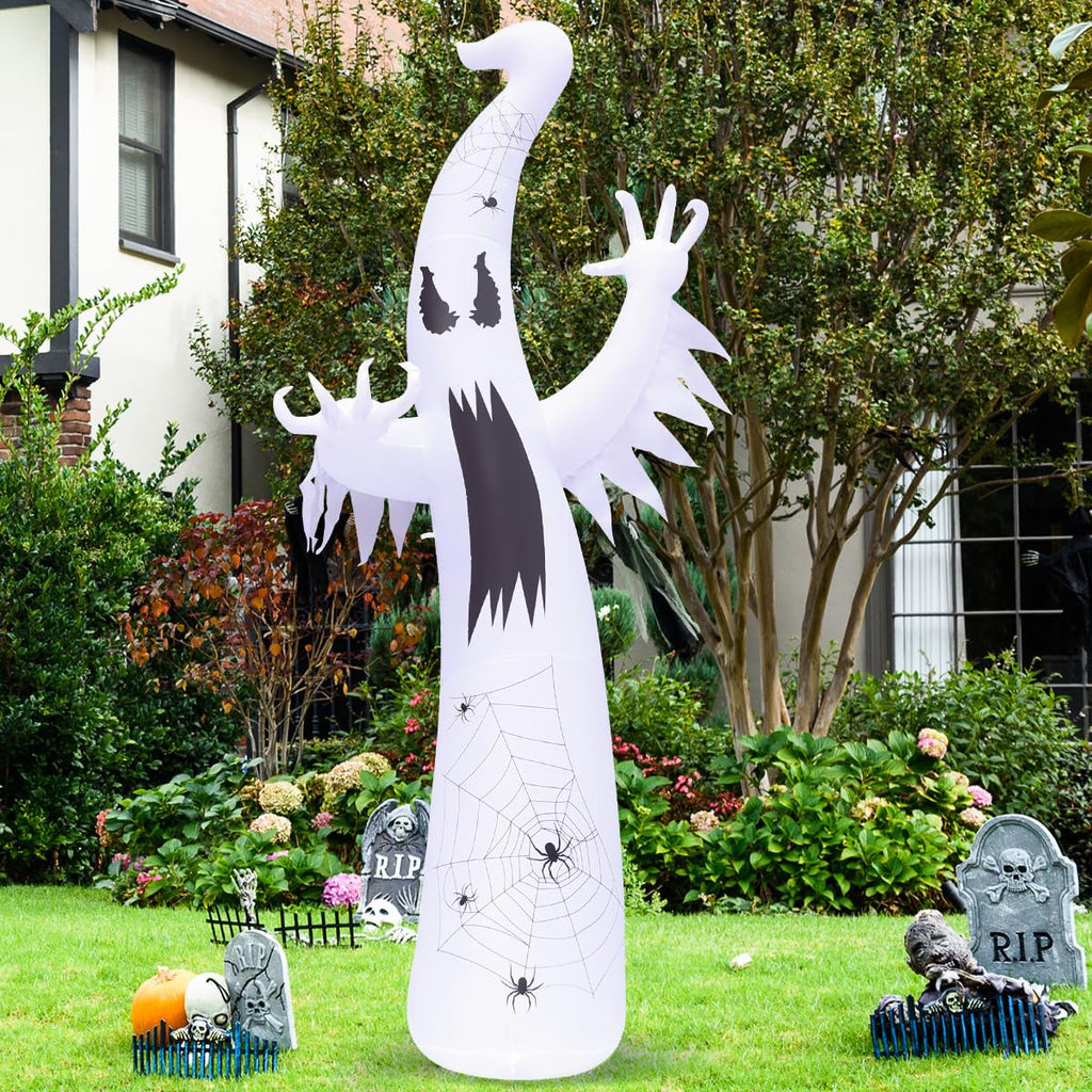 12 FT Halloween Inflatable Ghost with Built-in LEDs K9111