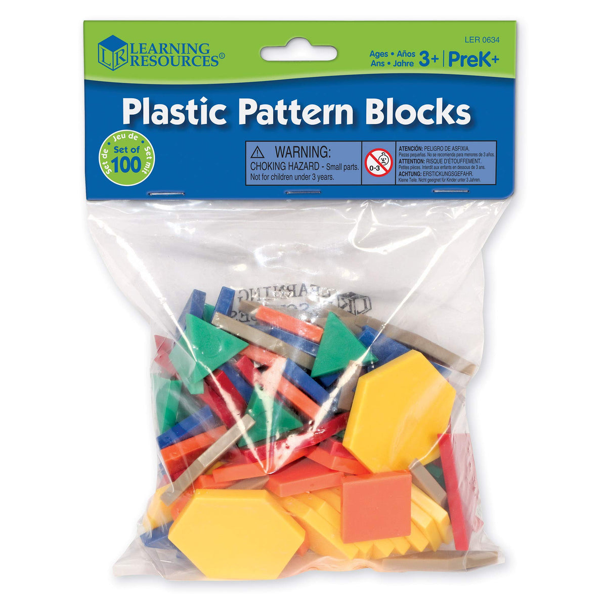 Plastic Pattern Blocks .5cm Y5416