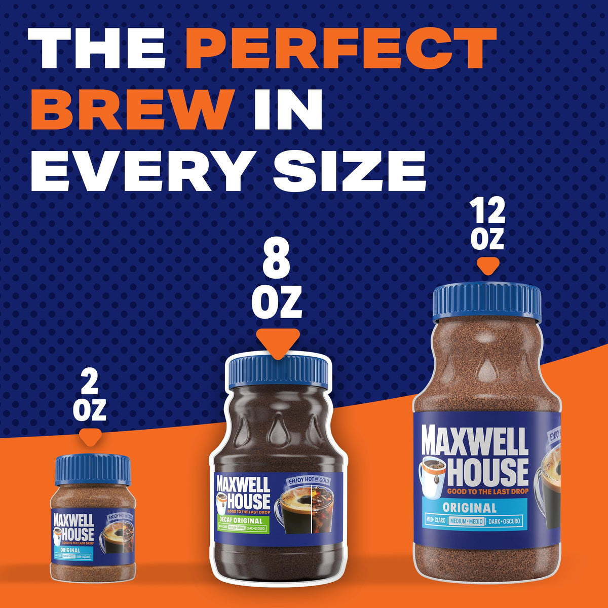 Instant Coffee, Original Roast Decaffeinated, 8 oz Jar X305